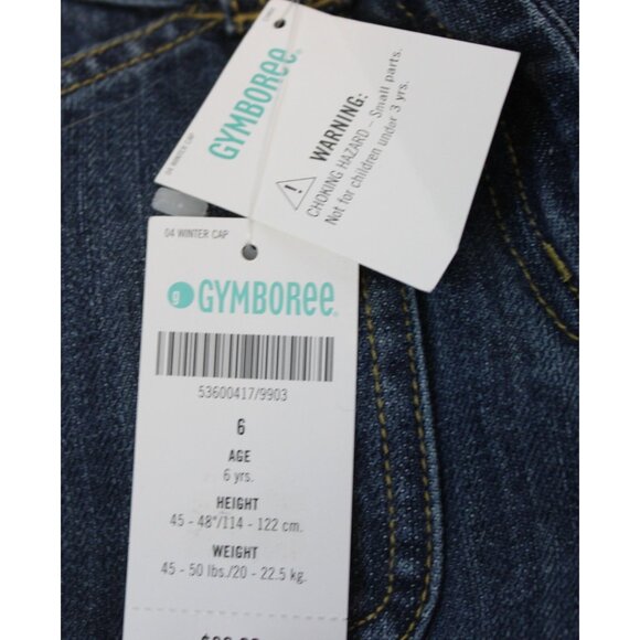 2004 Gymboree Grown with Love 6 Denim Jeans Carrot Embroider Peas Garden Radish - Picture 8 of 8